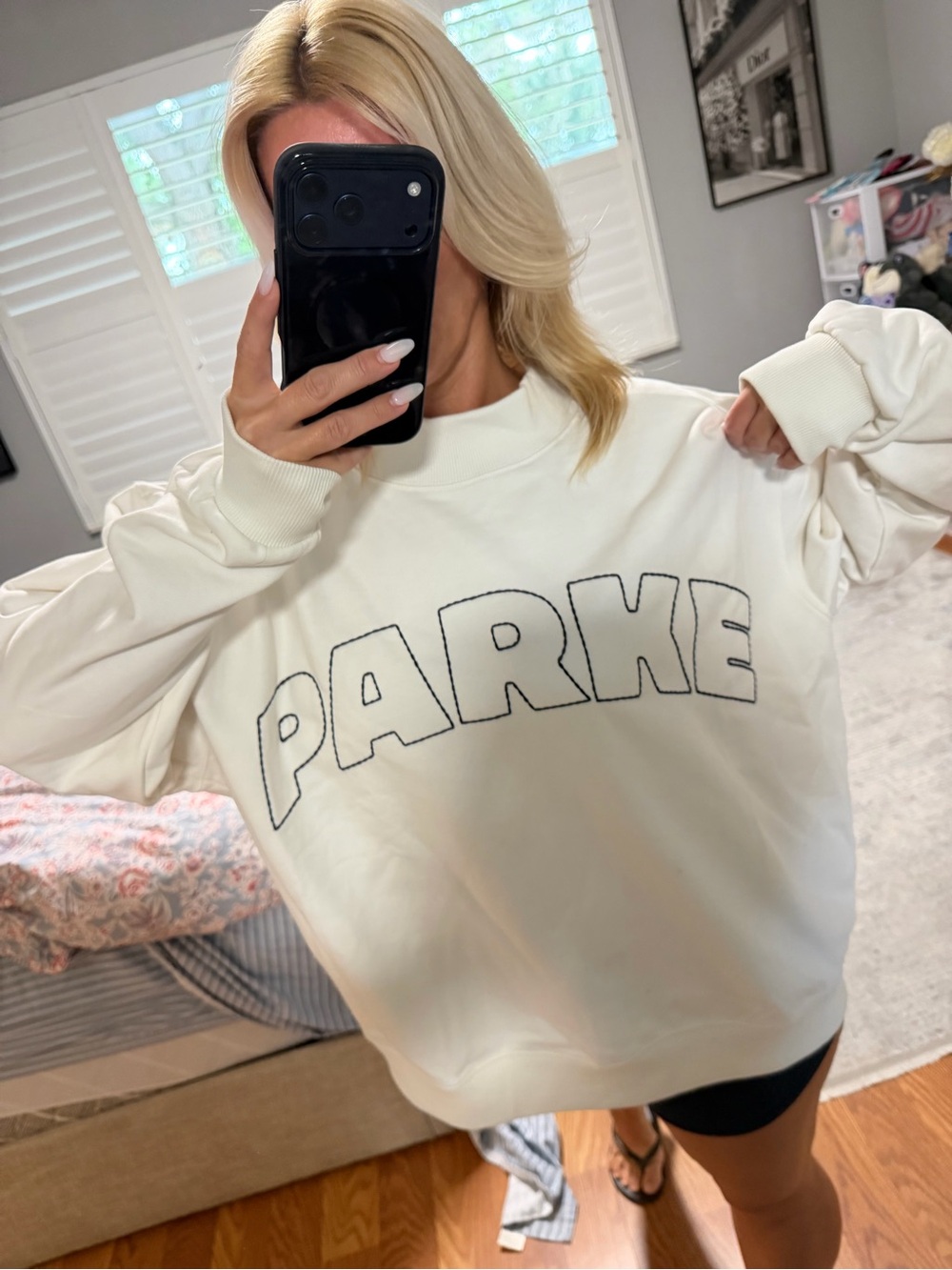 PARKE x Target Mockneck Pullover Sweatshirt - Parke x Target Cream white L/XL